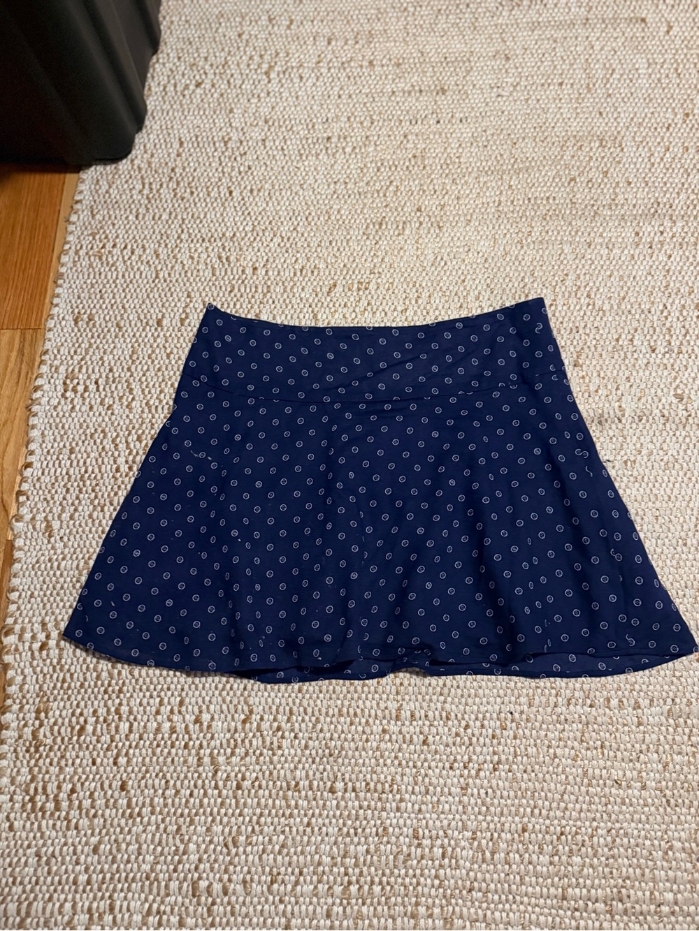Lilly Pulitzer Navy Blue Flared Skirt